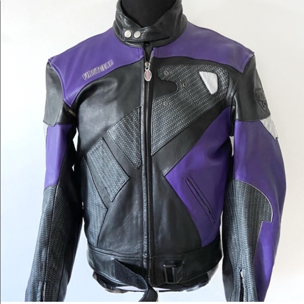 Firstgear Armored Leather Biker Jacket 44